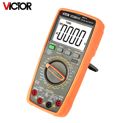 VICTOR VC9805A+1999 ((3 1/2) True RMS 디지털 멀티미터 검사기 저항 측정 AC DC 1000V 20A 볼트 미터 암페미터
