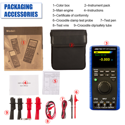 IP65 Thermocouple Calibration Equipment HART Communication Loop Calibrator
